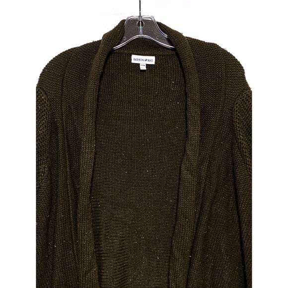 Fashion Bug Acrylic Open Cardigan Shawl Plus 22/24 Cozy Forest Fairy Fall Boho - Picture 3 of 8